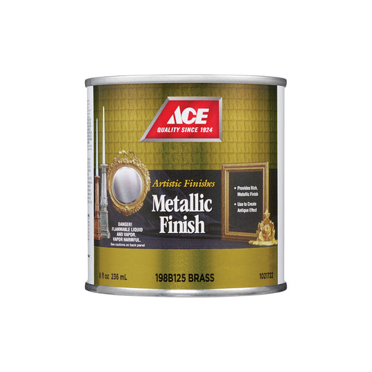 Ace Artistic Finishes Metallic Brass Solvent-based Paint Interior 1/2 pt