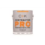 C+K Contractor Pro Semi-Gloss White Water-Based Paint Interior 1 gal