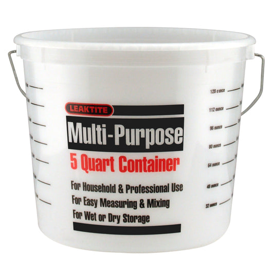 Leaktite White 5 qt Paint Pail