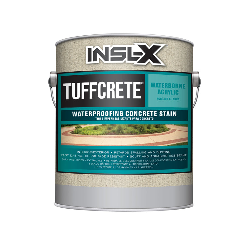 Insl-X TuffCrete White Water-Based Acrylic Waterproofing Concrete Stain 1 gal