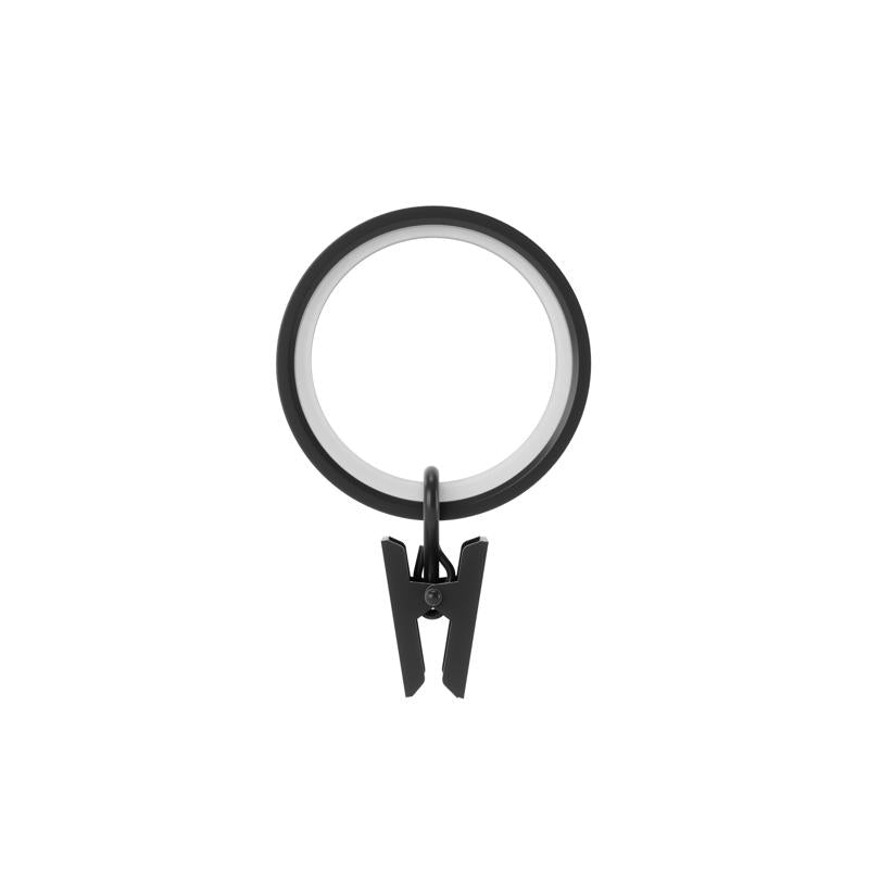 Umbra Cappa Matte Black Clip Ring 3.25 in. L
