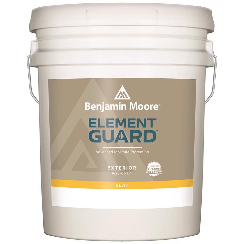 Benjamin Moore Element Guard Flat Base 1 Paint Exterior 5 gal