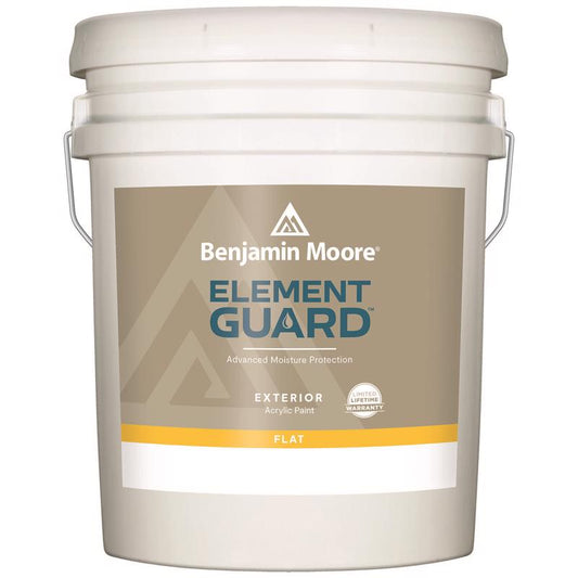 Benjamin Moore Element Guard Flat Base 1 Paint Exterior 5 gal