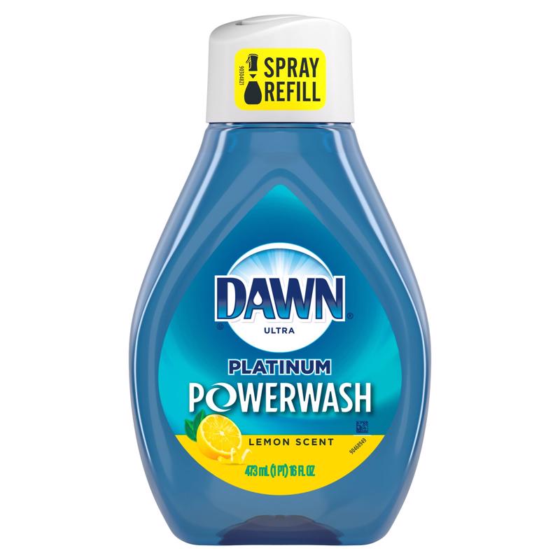 Dawn Platinum Powerwash Lemon Scent Liquid Dish Spray Refill 16 oz 1 pk