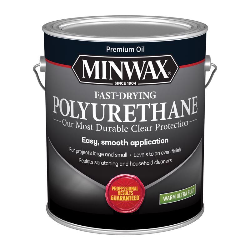Minwax Ultra Flat Clear Oil-Based Fast-Drying Polyurethane 1 gal