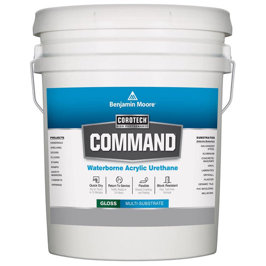 Benjamin Moore Corotech Command Gloss Base 2 Waterborne Exterior and Interior 5 gal