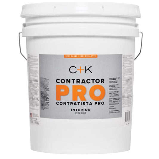 C+K Contractor Pro Semi-Gloss Neutral Base Paint Interior 5 gal