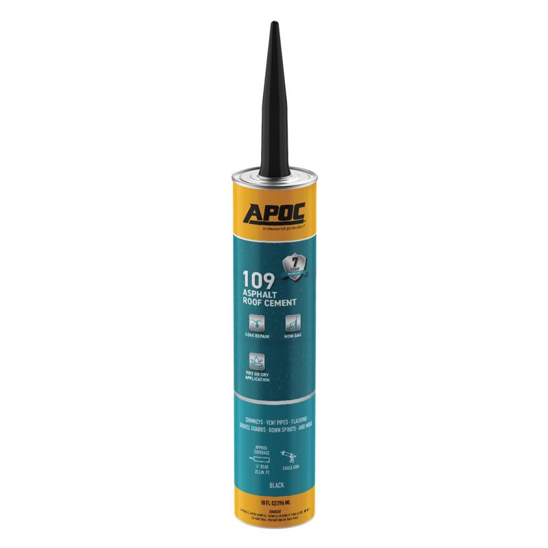 APOC Black Asphalt Roof Cement 10 oz