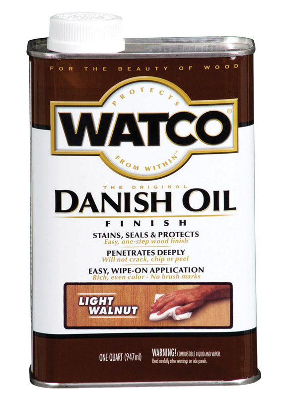 WATCO Transparent Light Walnut Oil-Based Danish Oil 1 qt