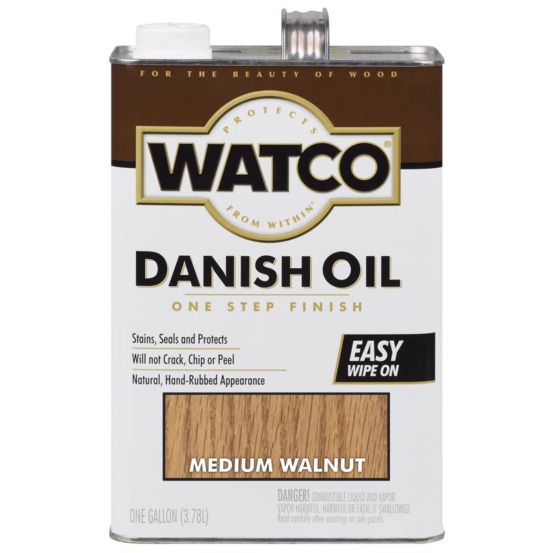WATCO Transparent Medium Walnut Oil-Based Danish Oil 1 gal