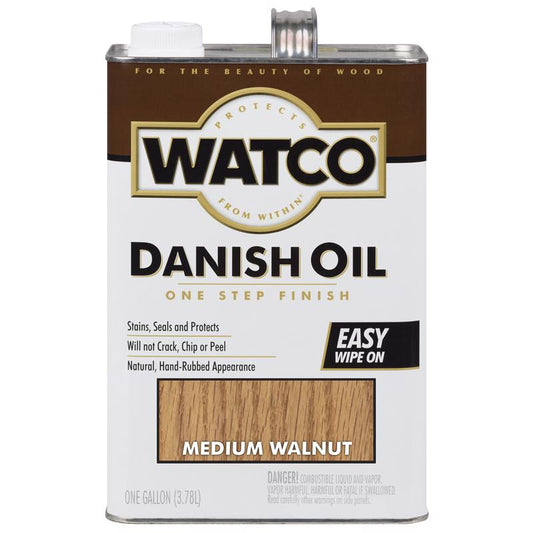 WATCO Transparent Medium Walnut Oil-Based Danish Oil 1 gal