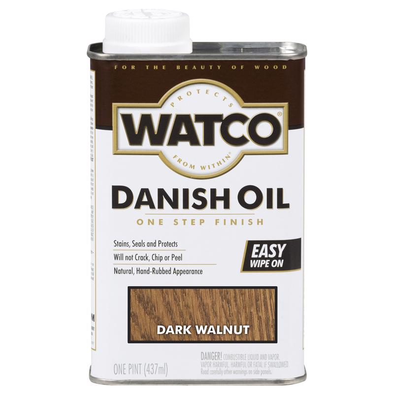 WATCO Transparent Dark Walnut Oil-Based Danish Oil 1 pt