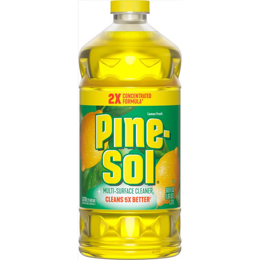 Pine-Sol Lemon Scent Concentrated Multi-Surface Cleaner Liquid 60 fl. oz.