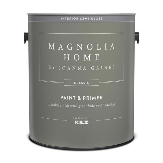 Magnolia Home by Joanna Gaines Classic Semi-Gloss True White Base 1 Paint and Primer Interior 1 gal