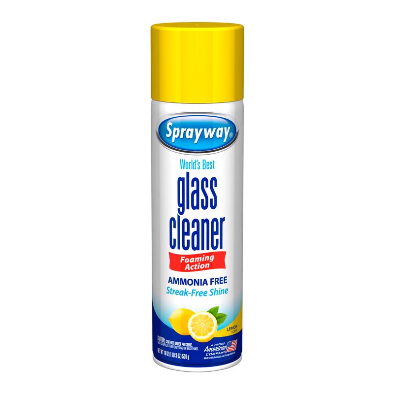 Sprayway Lemon Scent Glass Cleaner 19 oz Foam