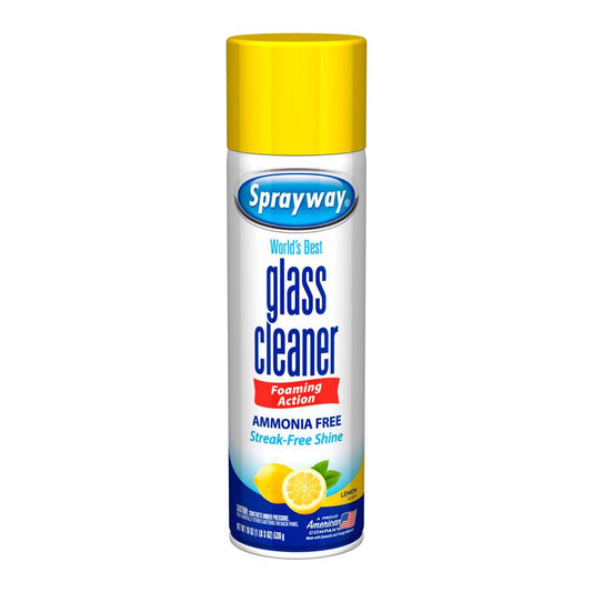 Sprayway Lemon Scent Glass Cleaner 19 oz Foam
