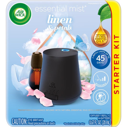 Air Wick Linen & Petals Scent Air Freshener Starter Kit 0.67 oz Liquid 1 pk