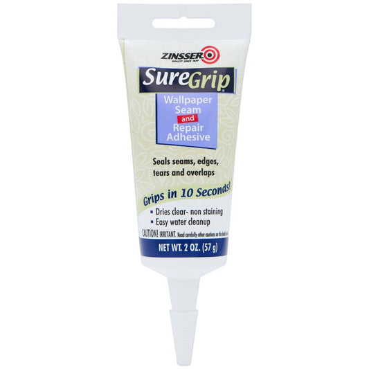Zinsser SureGrip High Strength Clear Wallpaper Adhesive 2 oz