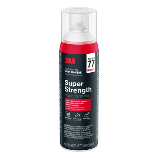 3M Super 77 Super Strength Clear Spray Adhesive 14.1 oz