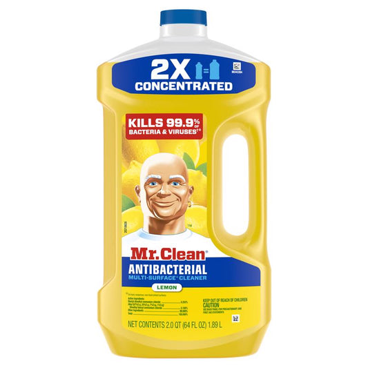 Mr. Clean Lemon Scent Concentrated Multi-Surface Cleaner Liquid 64 oz