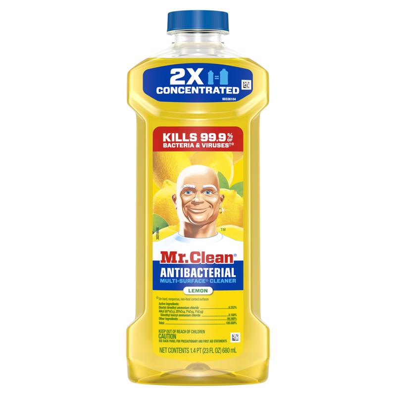 Mr. Clean Lemon Scent Concentrated Multi-Surface Cleaner Liquid 23 oz