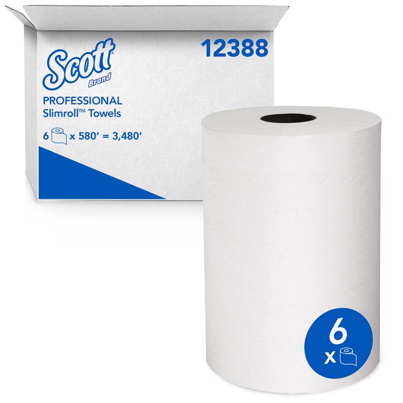 Scott Slimroll Hard Roll Towels 1 ply 6 pk