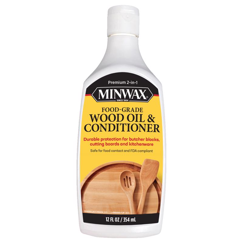 Minwax Transparent Clear Oil-Based Wood Oil and Conditioner 12 fl. oz.