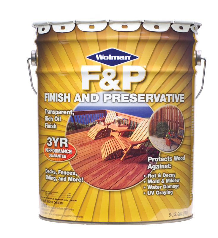 Wolman F&P Satin Cedar Oil-Based Wood Finish 5 gal