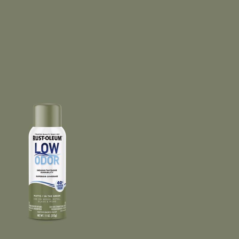 Rust-Oleum Low Odor Matte In The Green Spray Paint 11 oz