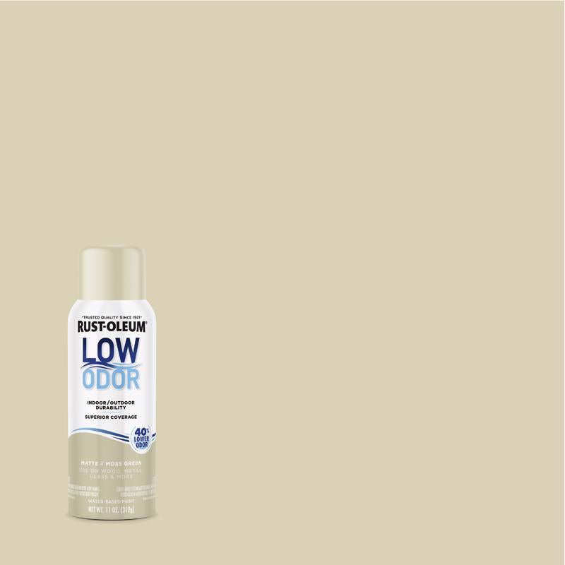 Rust-Oleum Low Odor Matte Moss Green Spray  Paint 11 oz