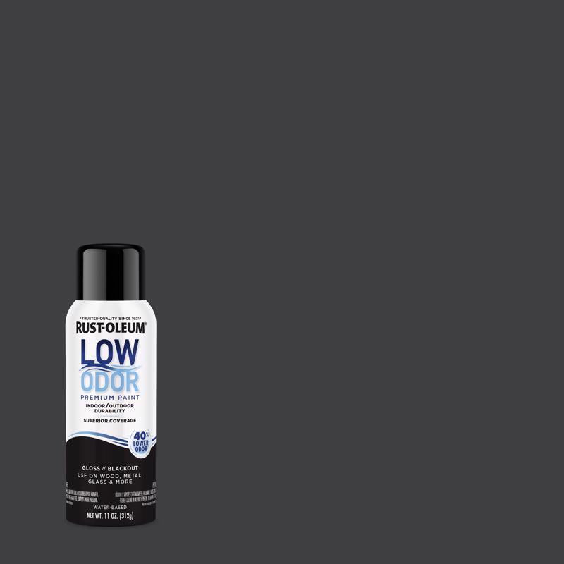 Rust-Oleum Low Odor Gloss Blackout Spray  Paint 11 oz