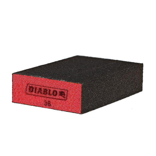 Diablo 4 in. L X 2.5 in. W X 1 in. 36 Grit Coarse Flat Surface Sanding Sponge