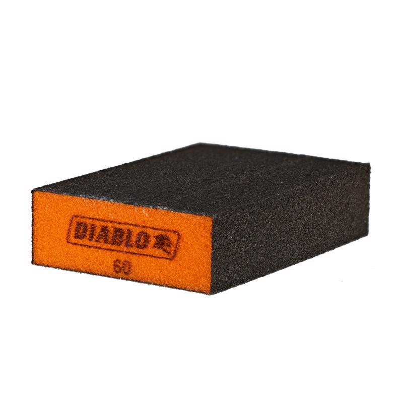 Diablo 4 in. L X 2-1/2 in. W X 1 in. 60 Grit Medium Flat Surface Sanding Sponge