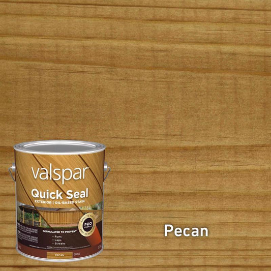 Valspar Quick Seal Semi-Transparent Pecan Oil-Based Exterior Stain 1 gal