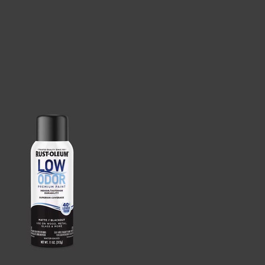 Rust-Oleum Low Odor Matte Blackout Spray  Paint 11 oz