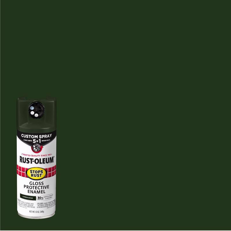 Rust-Oleum Stops Rust Gloss Cypress Green Protective Enamel Spray Paint 12 oz
