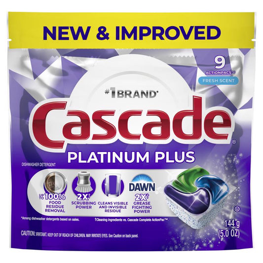 Cascade Platinum Plus Fresh Scent Pods Dishwasher Detergent 5 oz 1 pk