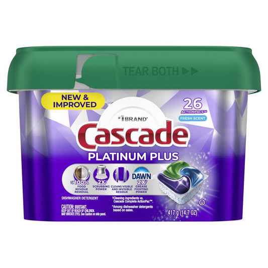 Cascade Platinum Plus Fresh Scent Pods Dishwasher Detergent 14.7 oz 1 pk