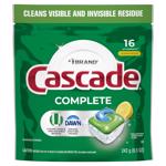 Cascade Complete Lemon Scent Pods Dishwasher Detergent 8.5 oz 16 pk