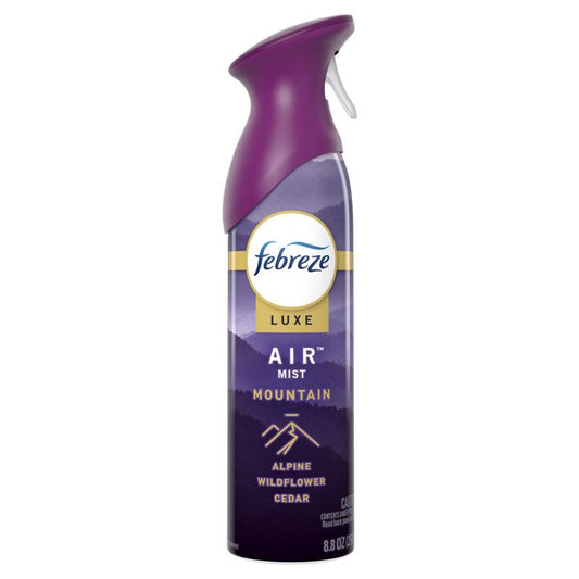 Febreze Luxe Mountain Scent Air Freshener Spray 8.8 oz Aerosol 1 pk