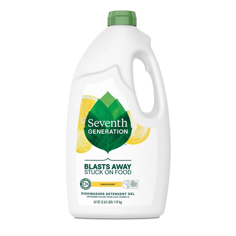 Seventh Generation Lemon Scent Gel Dishwasher Detergent 42 oz 1 pk
