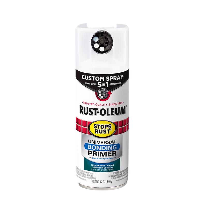 Rust-Oleum Stops Rust Custom 5-in-1 Flat White Universal Bonding Primer 12 oz