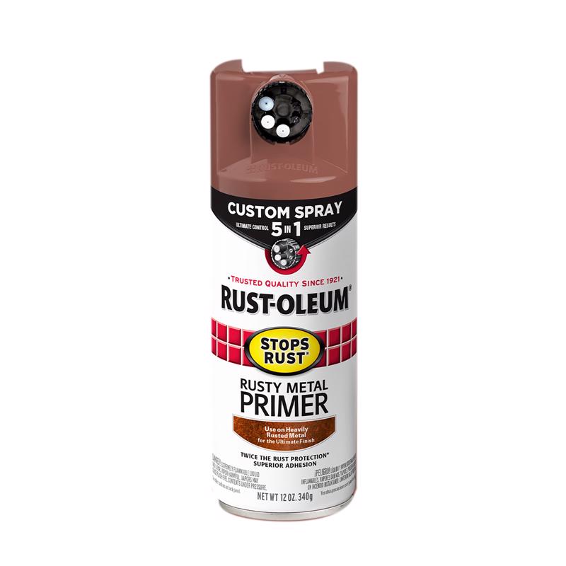 Rust-Oleum Stops Rust Flat Brown Primer Spray 12 oz