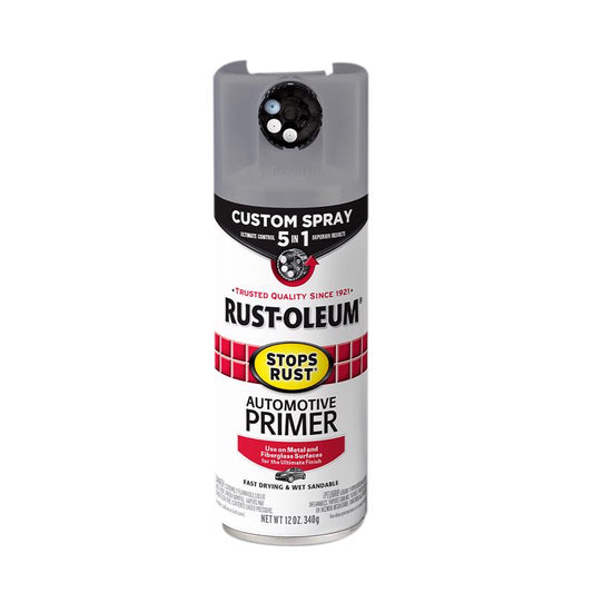 Rust-Oleum Stops Rust Flat Light Gray Primer Spray 12 oz