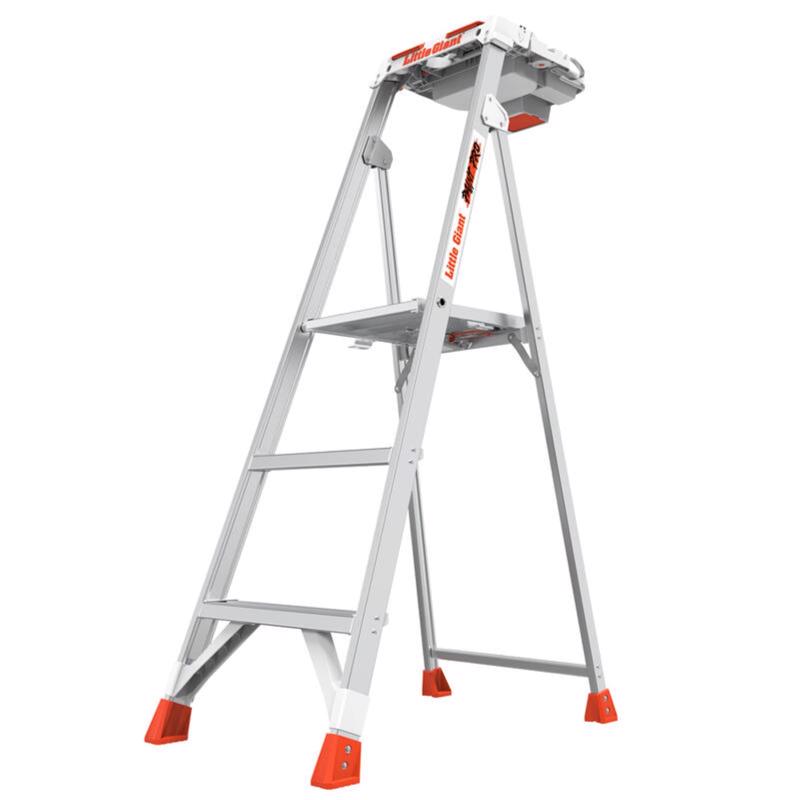 Little Giant Ladders 5 ft. H Aluminum Step Ladder Type IAA 375 lb. capacity