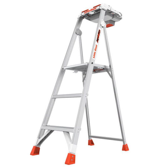 Little Giant Ladders 5 ft. H Aluminum Step Ladder Type IAA 375 lb. capacity