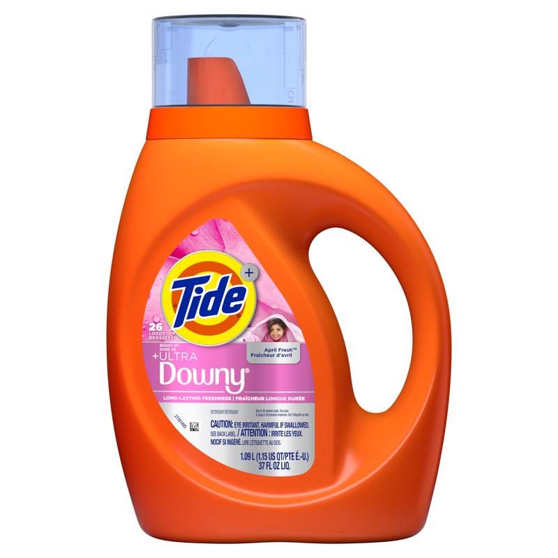 Tide Downy April Fresh Scent Laundry Detergent Liquid 37 fl. oz. 1 pk