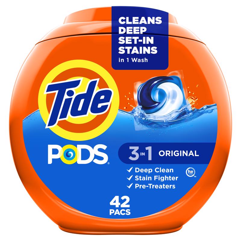 Tide Original Scent Laundry Detergent Pod 42 pk