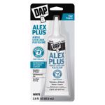 DAP Alex Plus White Siliconized Acrylic Latex All Purpose Caulk 2.8 fl. oz.