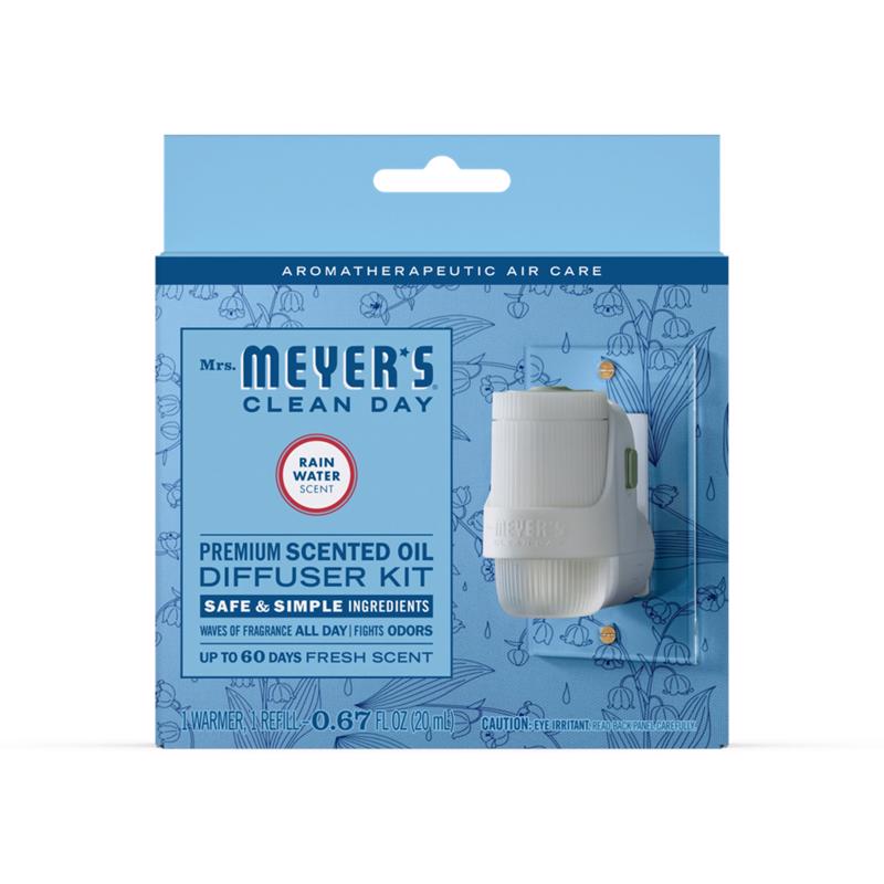 Mrs. Meyer's Clean Day Rain Water Scent Air Freshener Starter Kit 0.67 oz Liquid 1 pk